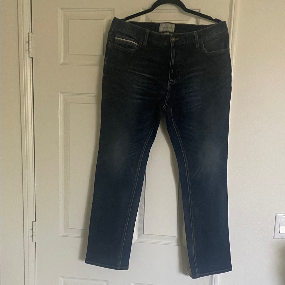 Sun + Stone Dark Blue Straight Jeans